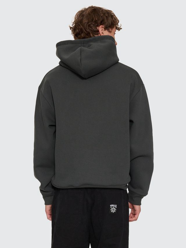 THRILLS MENS STAGGER SLOUCH PULL ON CROPPED HOOD - CARBON