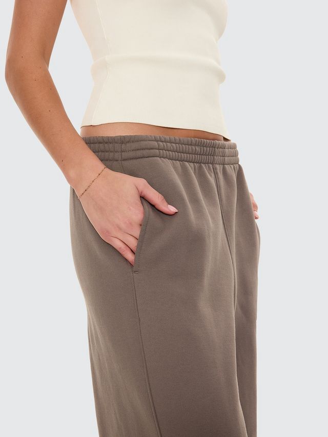 THRILLS WOMENS TAKE IT EASY TRACK PANT - CLAY SMOKE