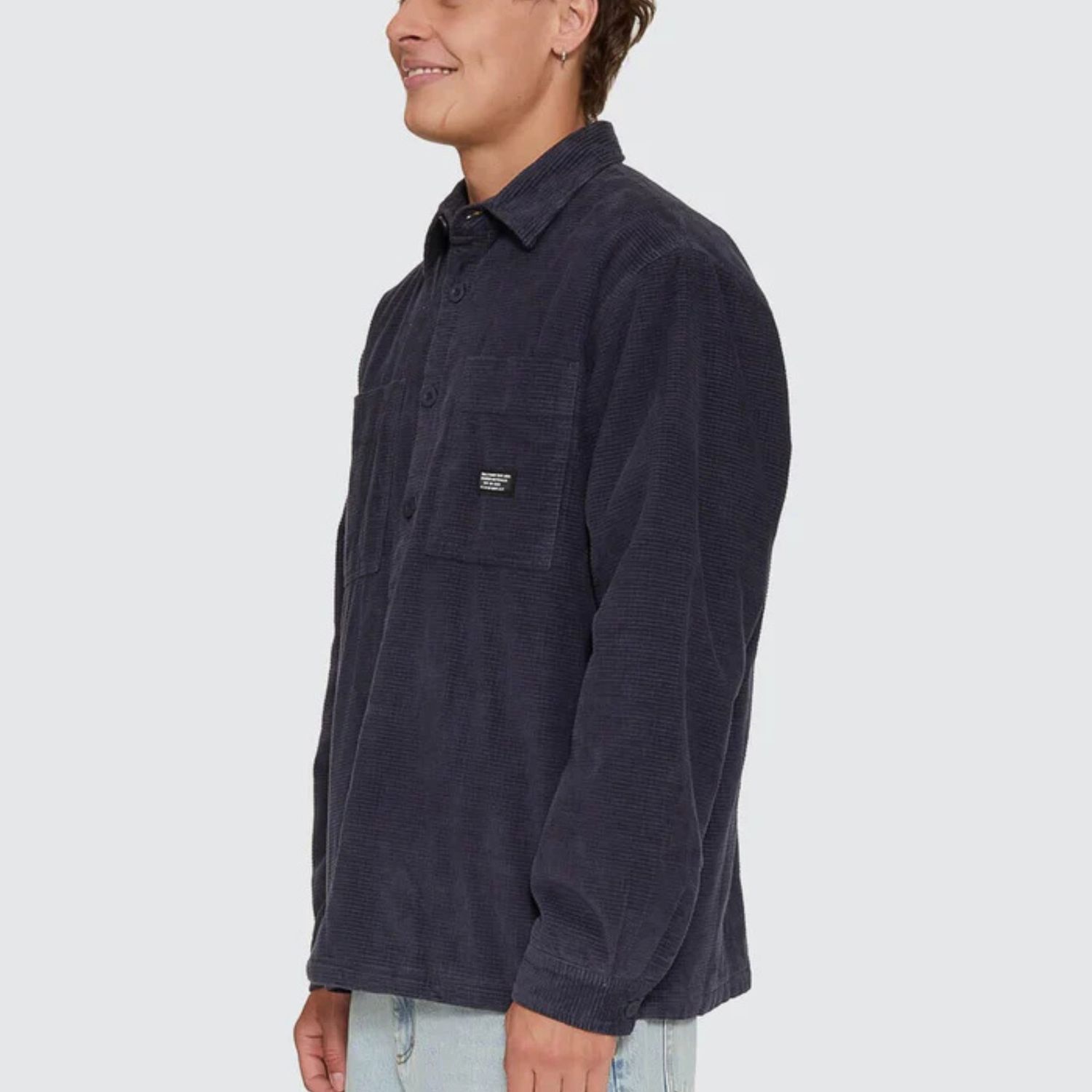 THRILLS MENS CONNECTED OVERSHIRT - TOTAL ECLIPSE