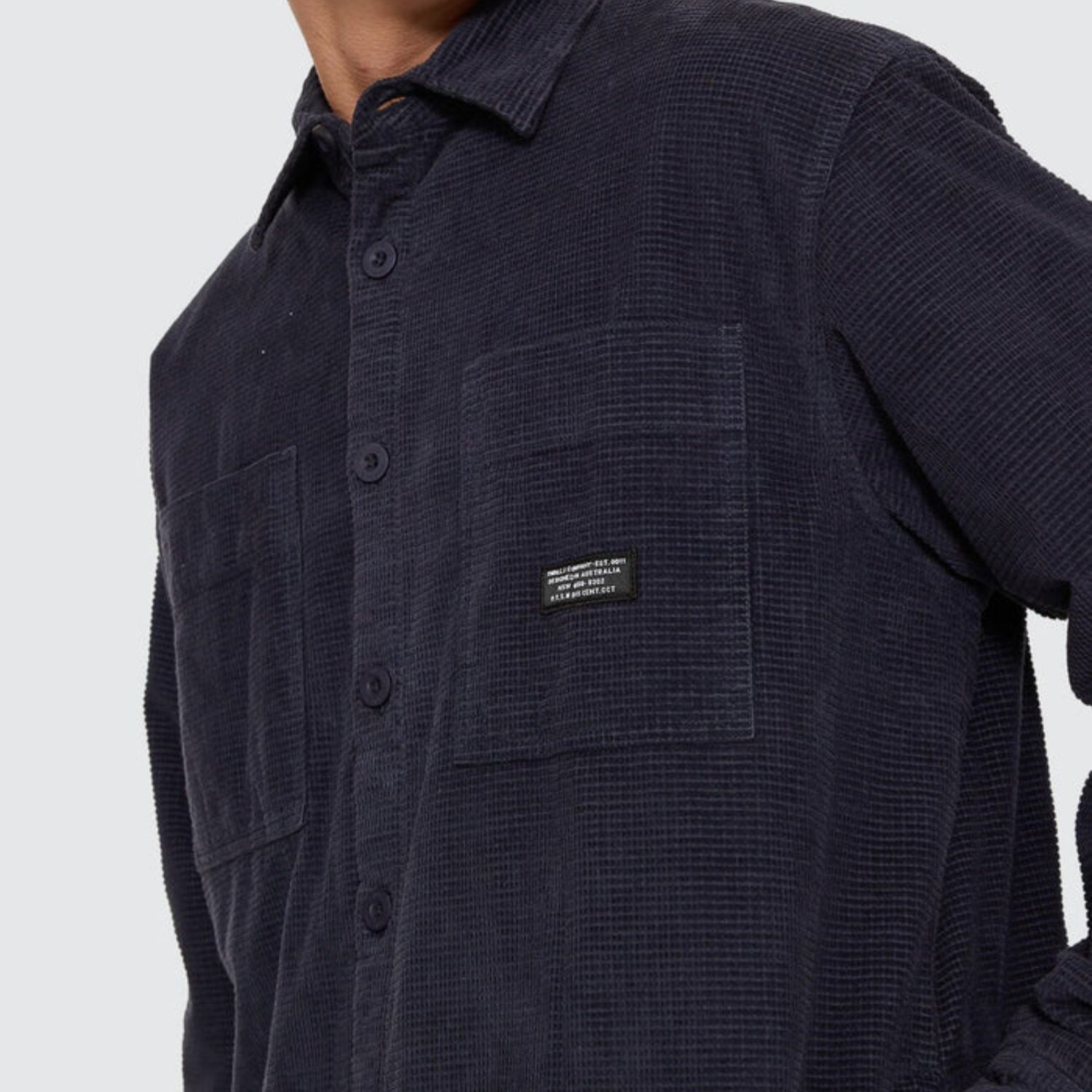 THRILLS MENS CONNECTED OVERSHIRT - TOTAL ECLIPSE