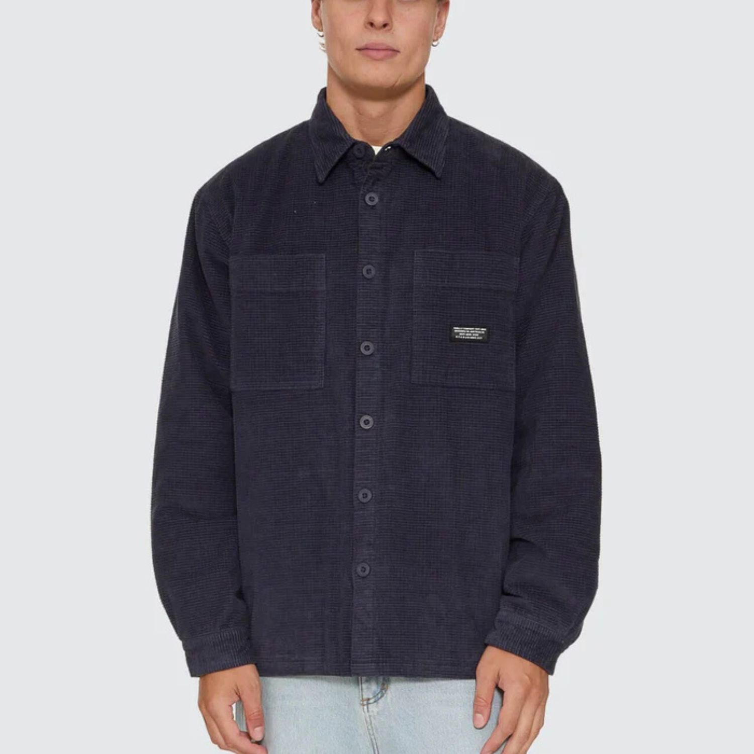 THRILLS MENS CONNECTED OVERSHIRT - TOTAL ECLIPSE