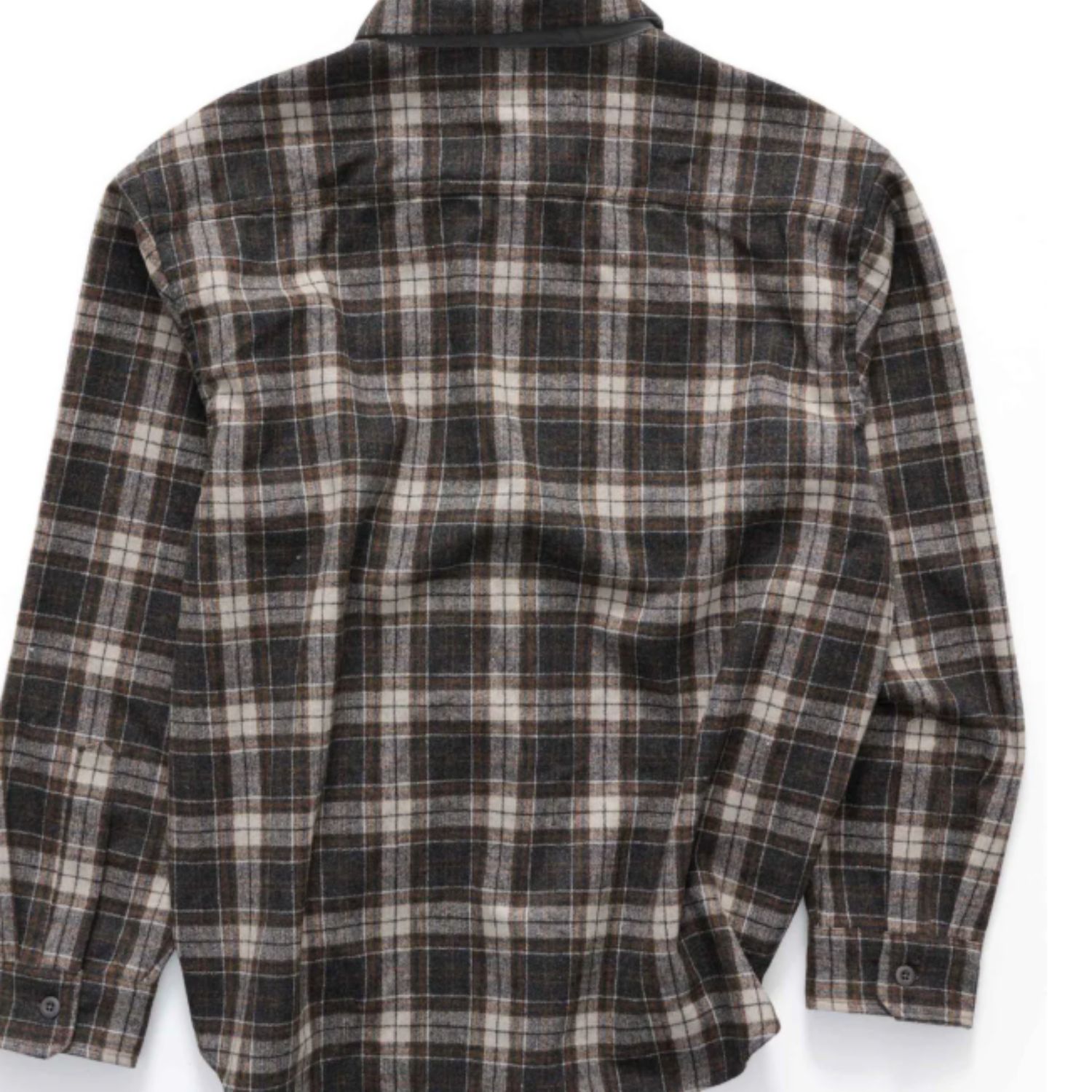 SDOUBLE MENS MASON OUTDOOR LS OVERSHIRT - BROWN/BLUE
