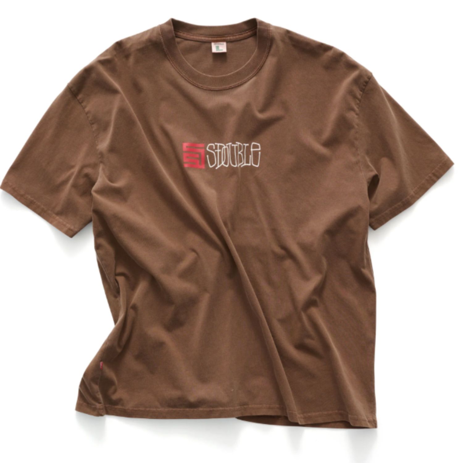 SDOUBLE MENS TIMELESS T-SHIRT - PIGMENT CHOCOLATE