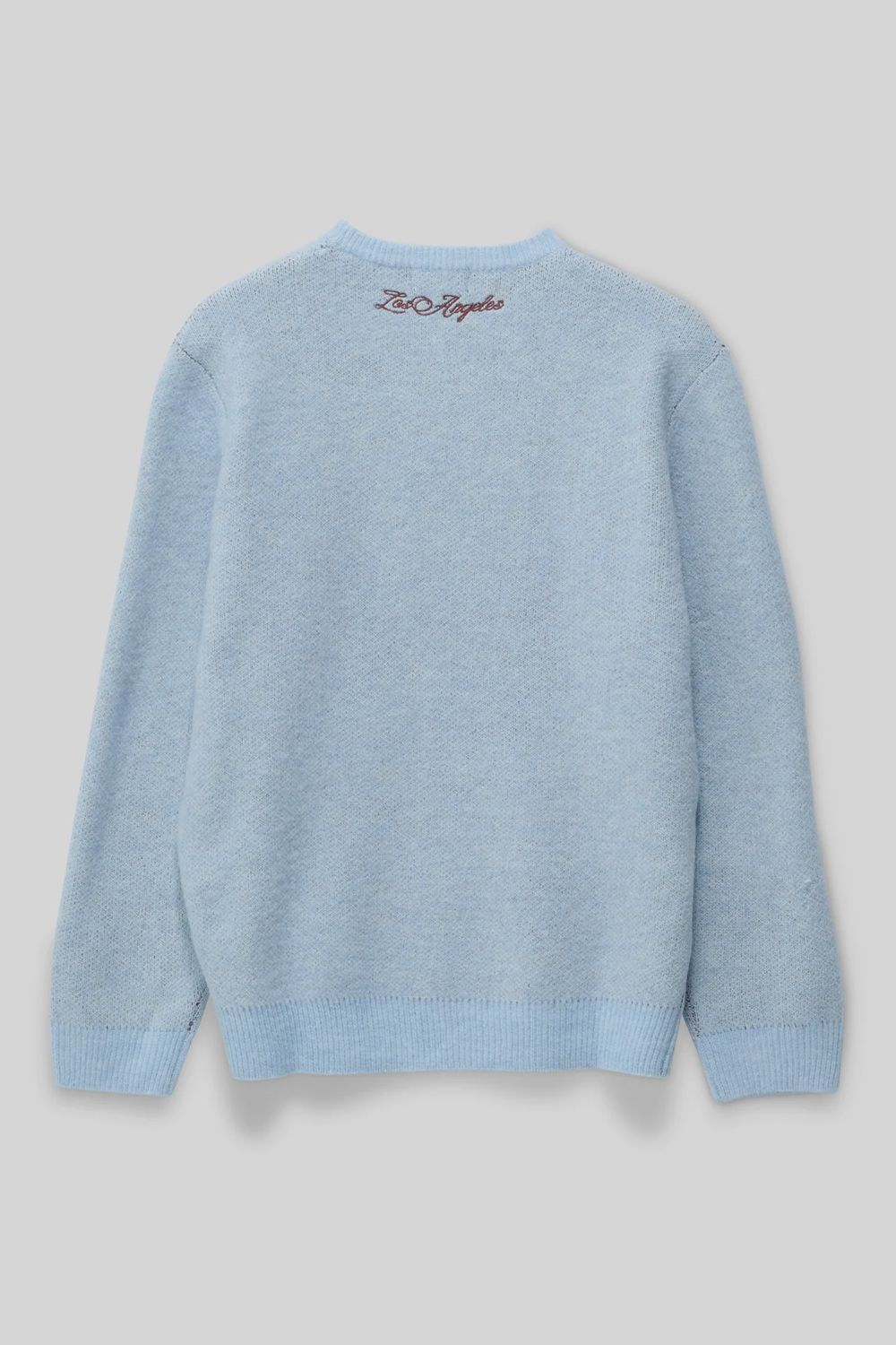 XLARGE MENS SCRIPT KNIT SWEATER - DUSTY ICE