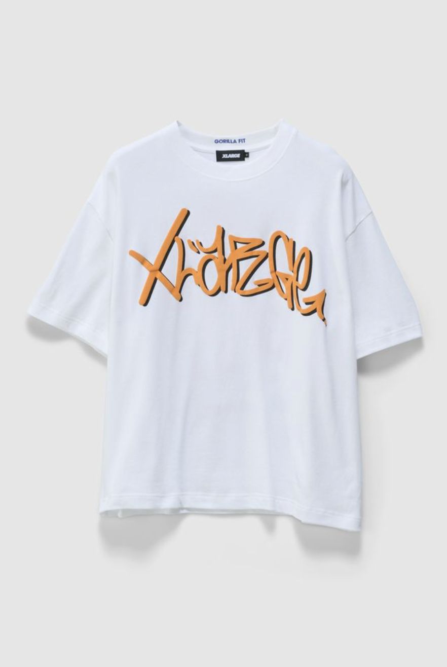 XLARGE MENS TAGGED GORILLA FIT TEE - WHITE