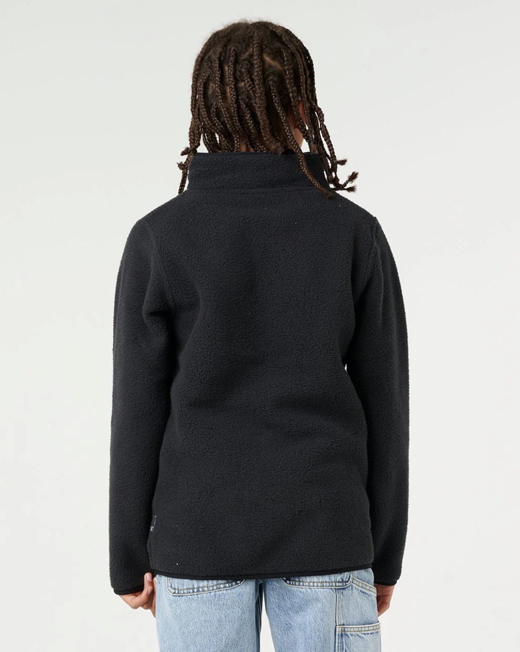RIPCURL TEEN BOYS BELLS POLAR FLEECE - BLACK