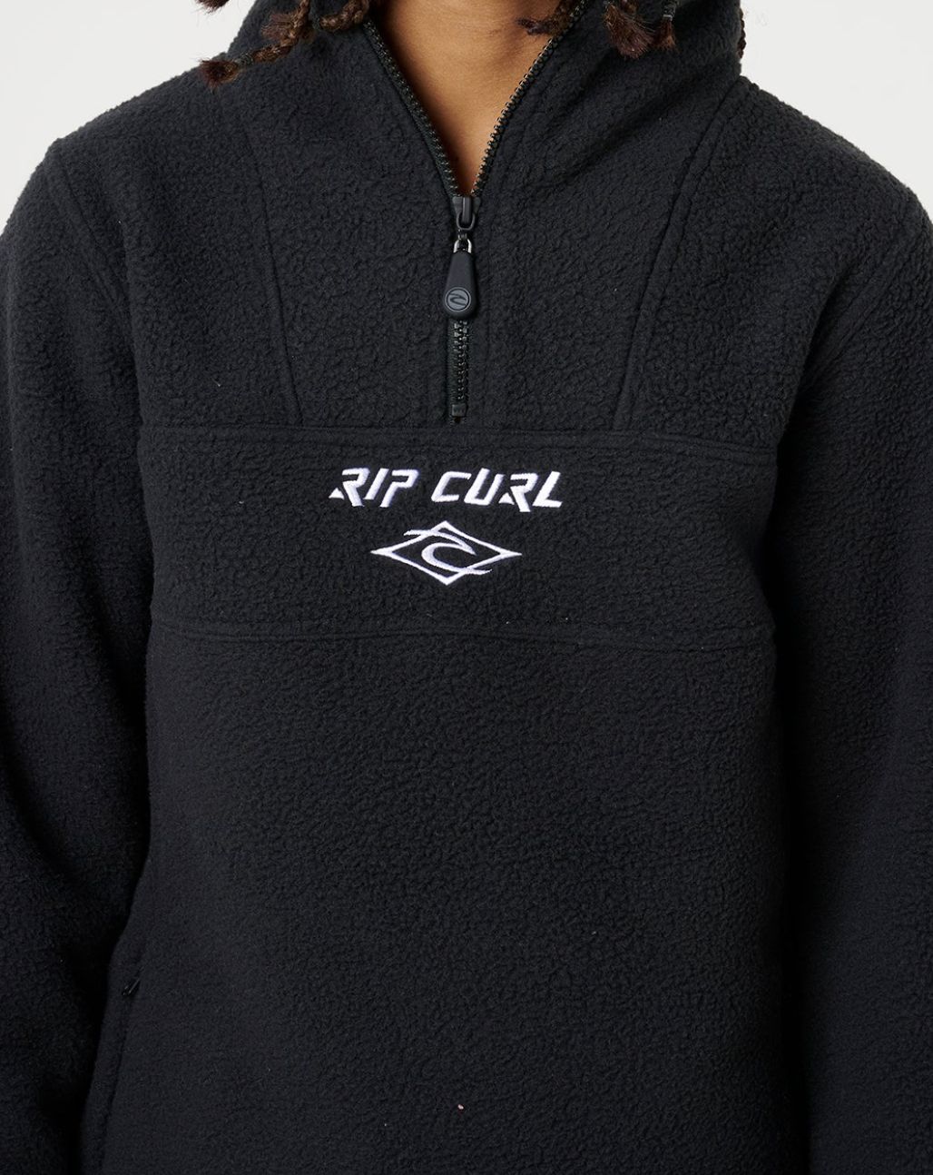 RIPCURL TEEN BOYS BELLS POLAR FLEECE - BLACK