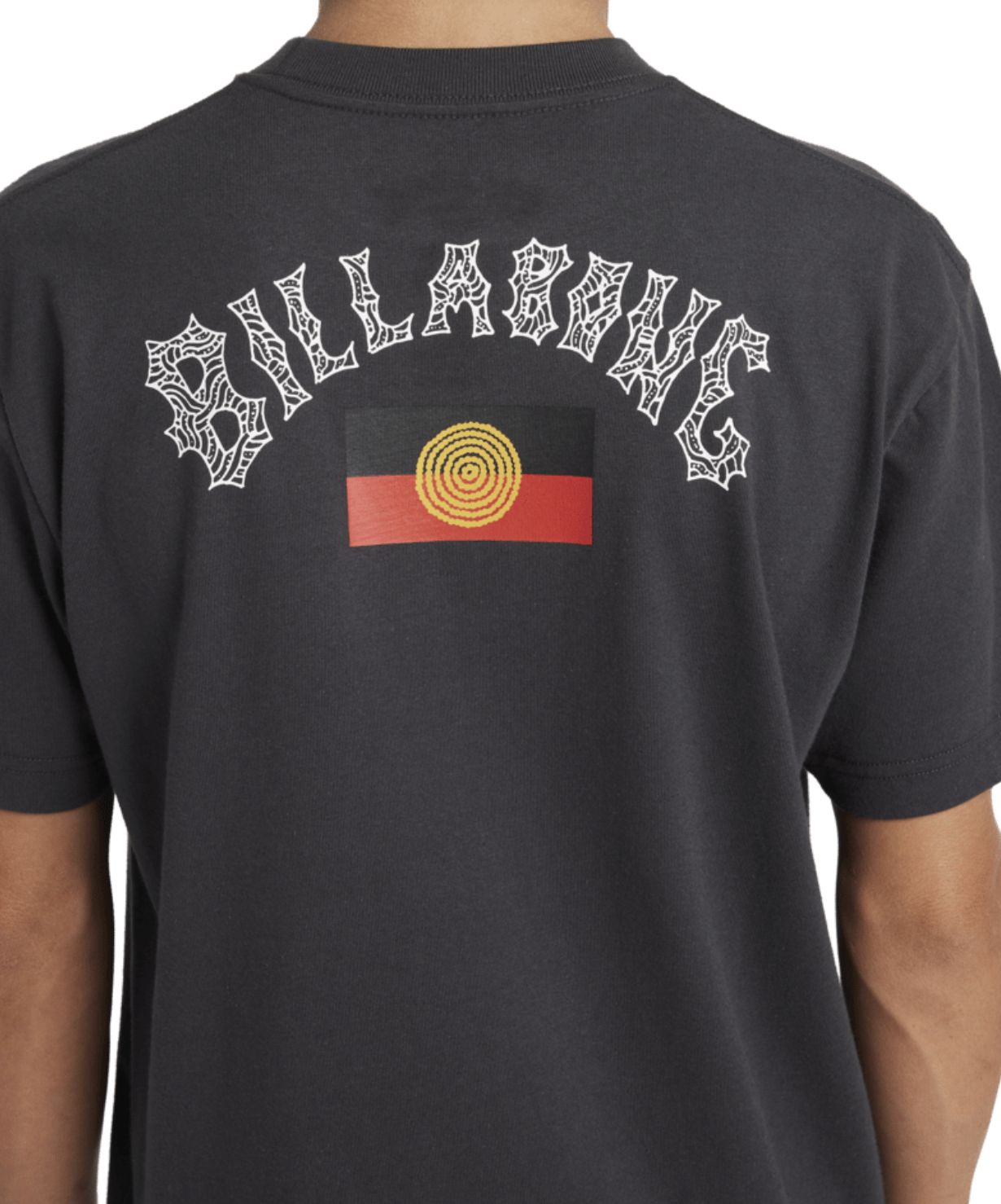 BILLABONG TEEN BOYS OTIS FLAG ARCH SS TEE - CHARCOAL