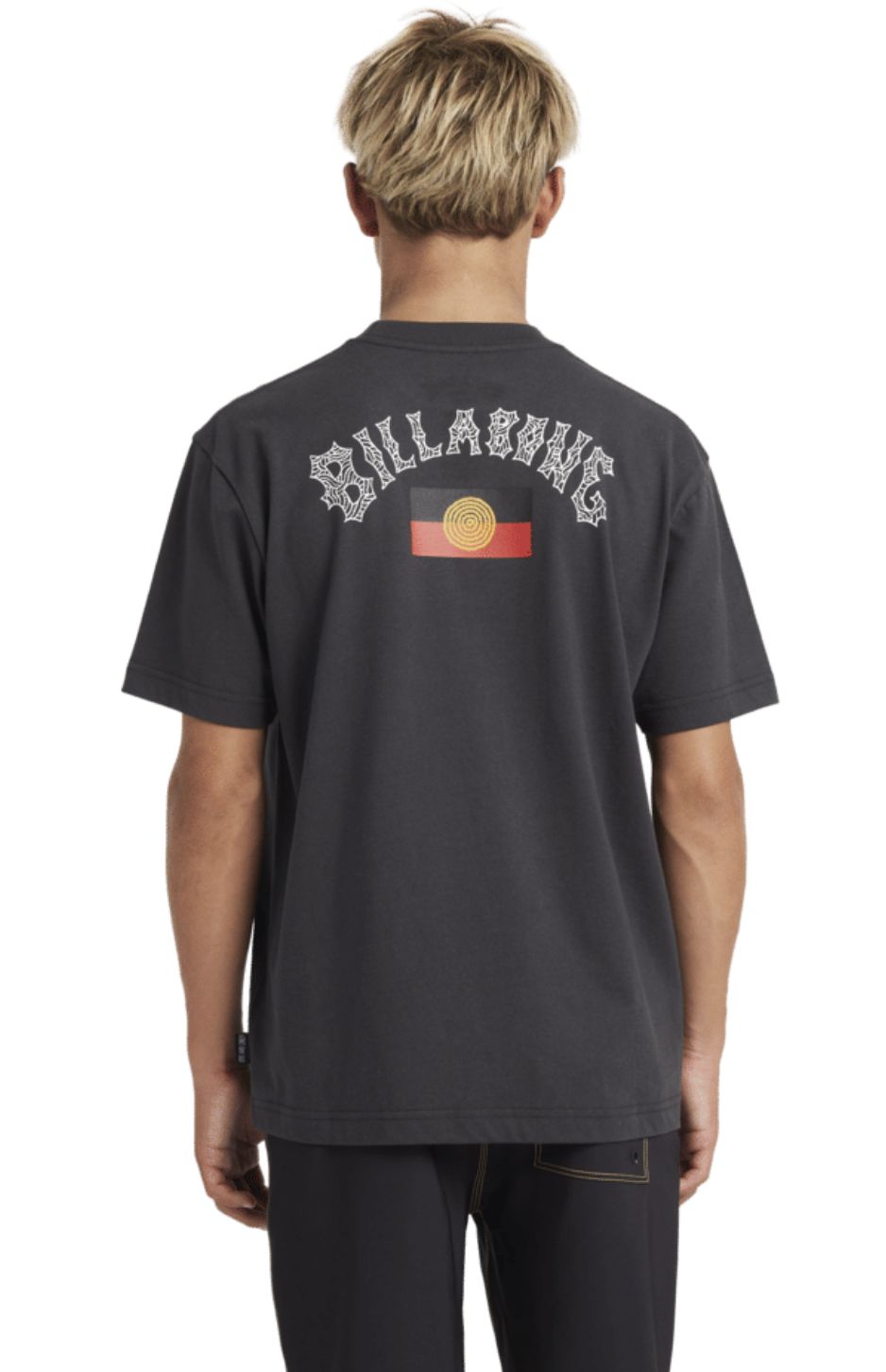 BILLABONG TEEN BOYS OTIS FLAG ARCH SS TEE - CHARCOAL