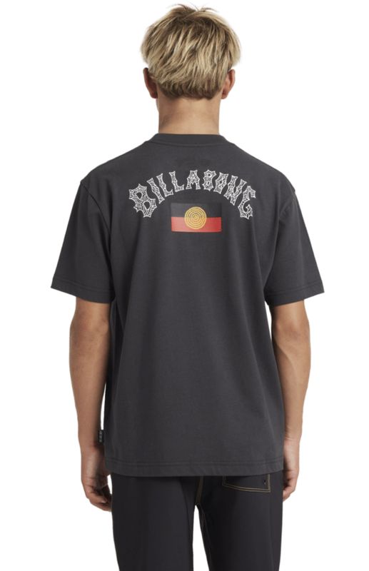 BILLABONG TEEN BOYS OTIS FLAG ARCH SS TEE - CHARCOAL