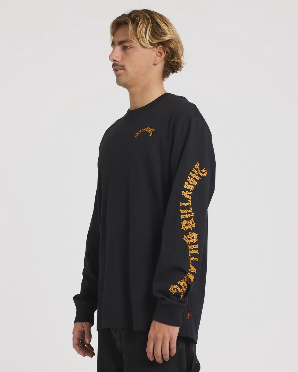 BILLABONG MENS OTIS ARCH LS TEE - BLACK
