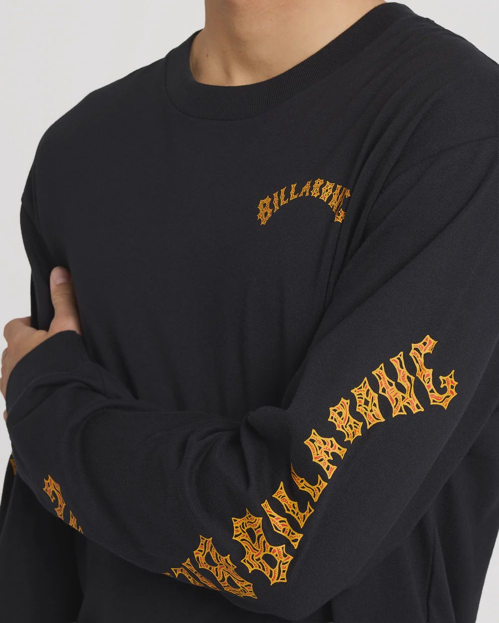 BILLABONG MENS OTIS ARCH LS TEE - BLACK