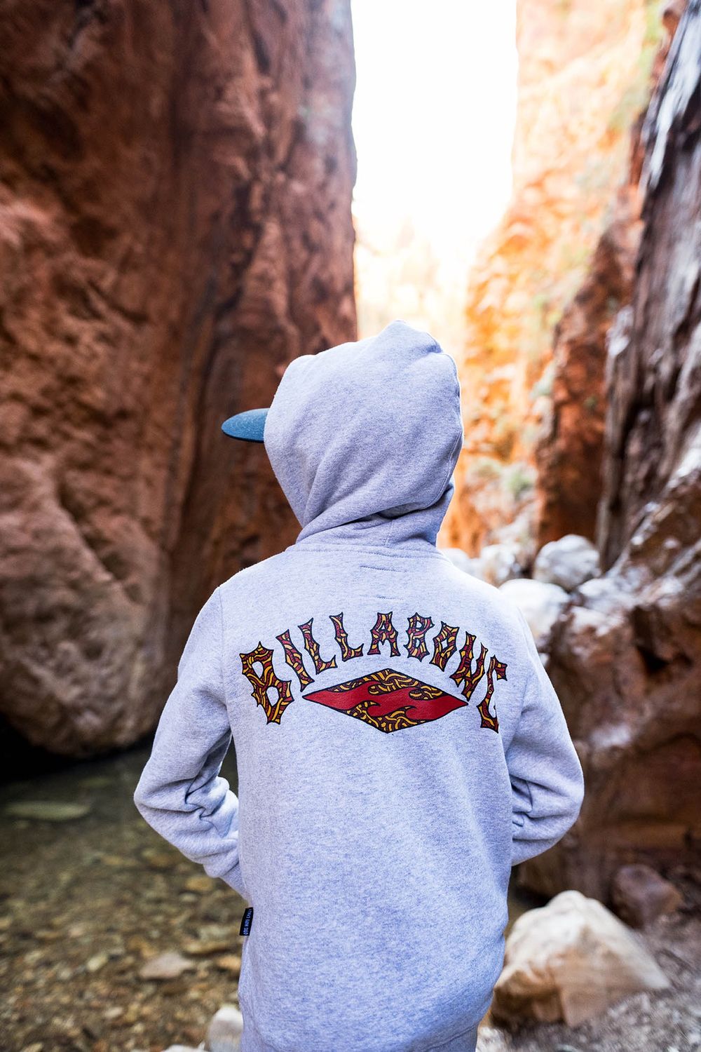 BILLABONG TEEN BOYS OTIS ARCH POP HOOD - LIGHT GREY HEATHER