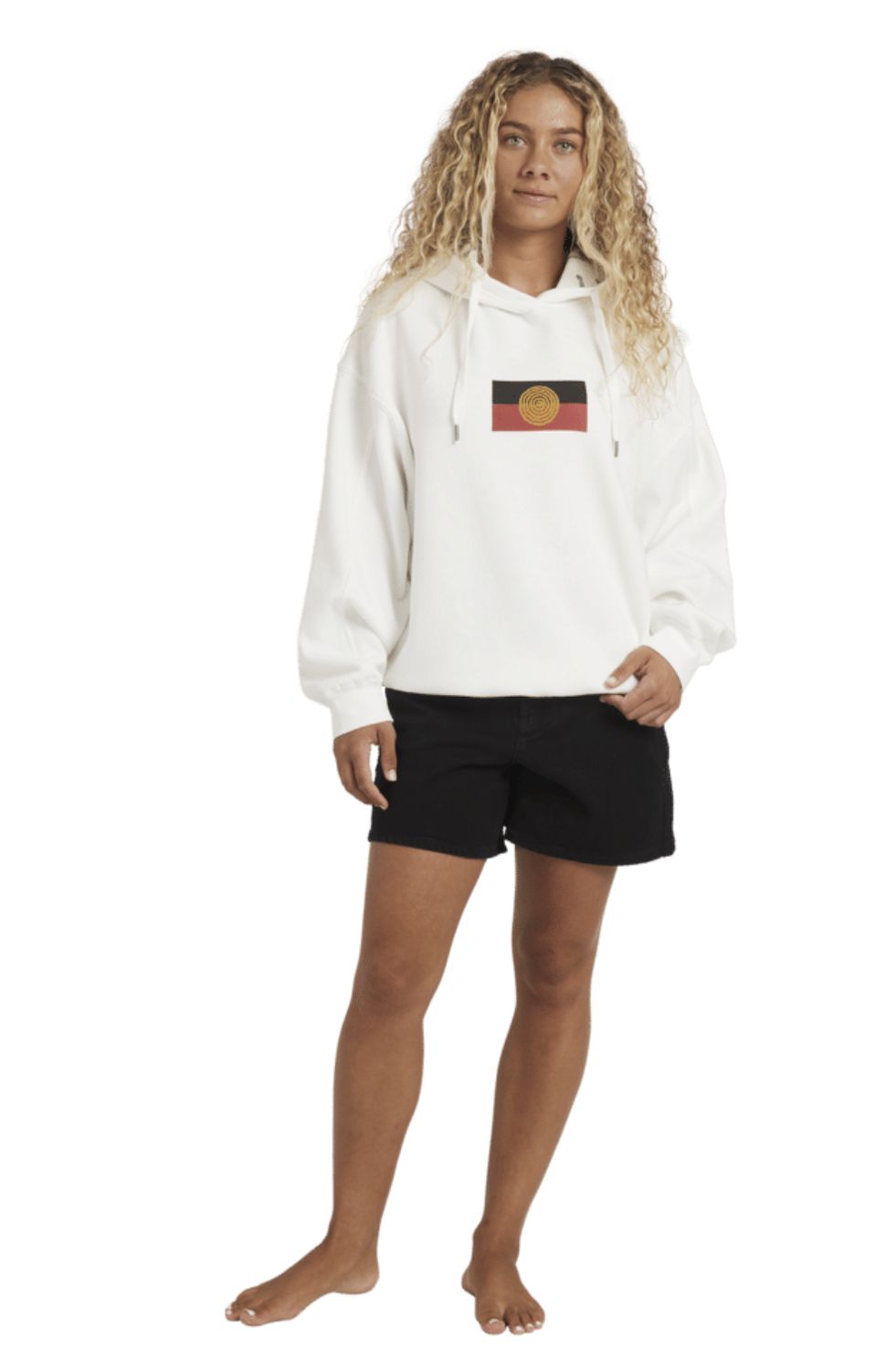 BILLABONG WOMENS OTIS FLAG POP HOOD - SALT CRYSTAL
