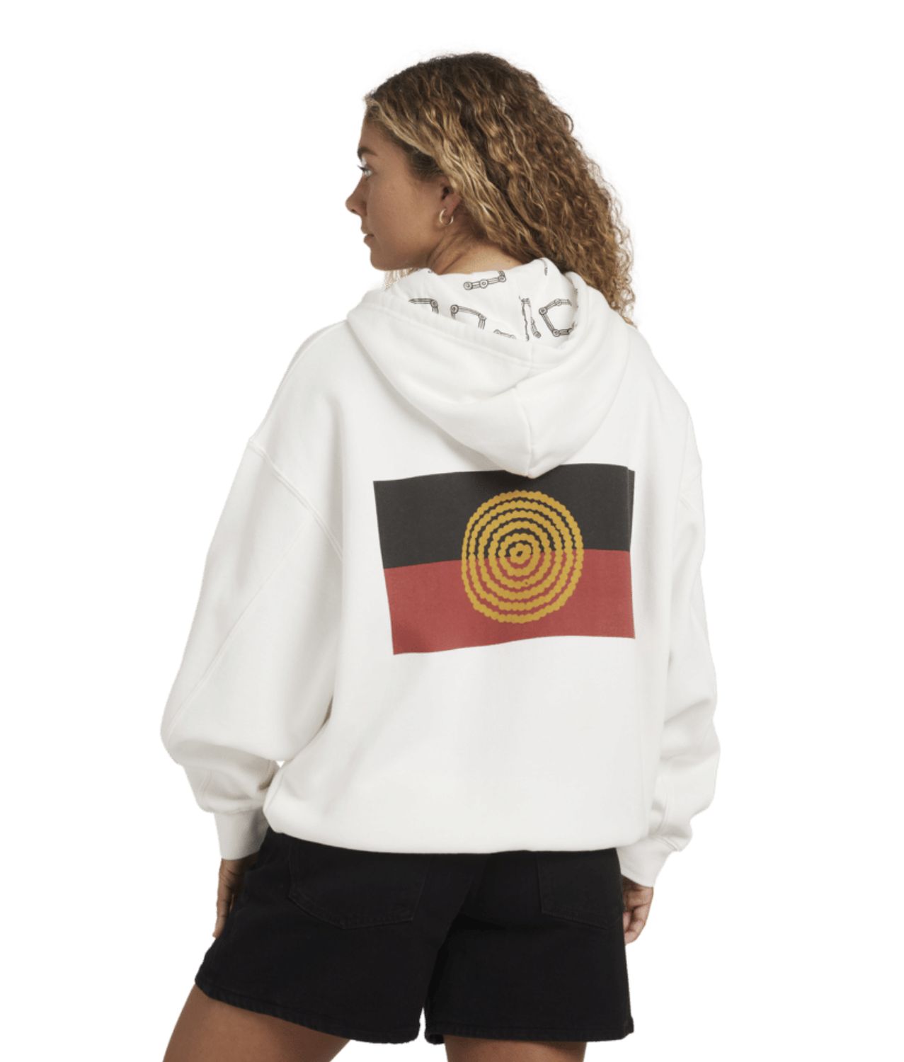 BILLABONG WOMENS OTIS FLAG POP HOOD - SALT CRYSTAL