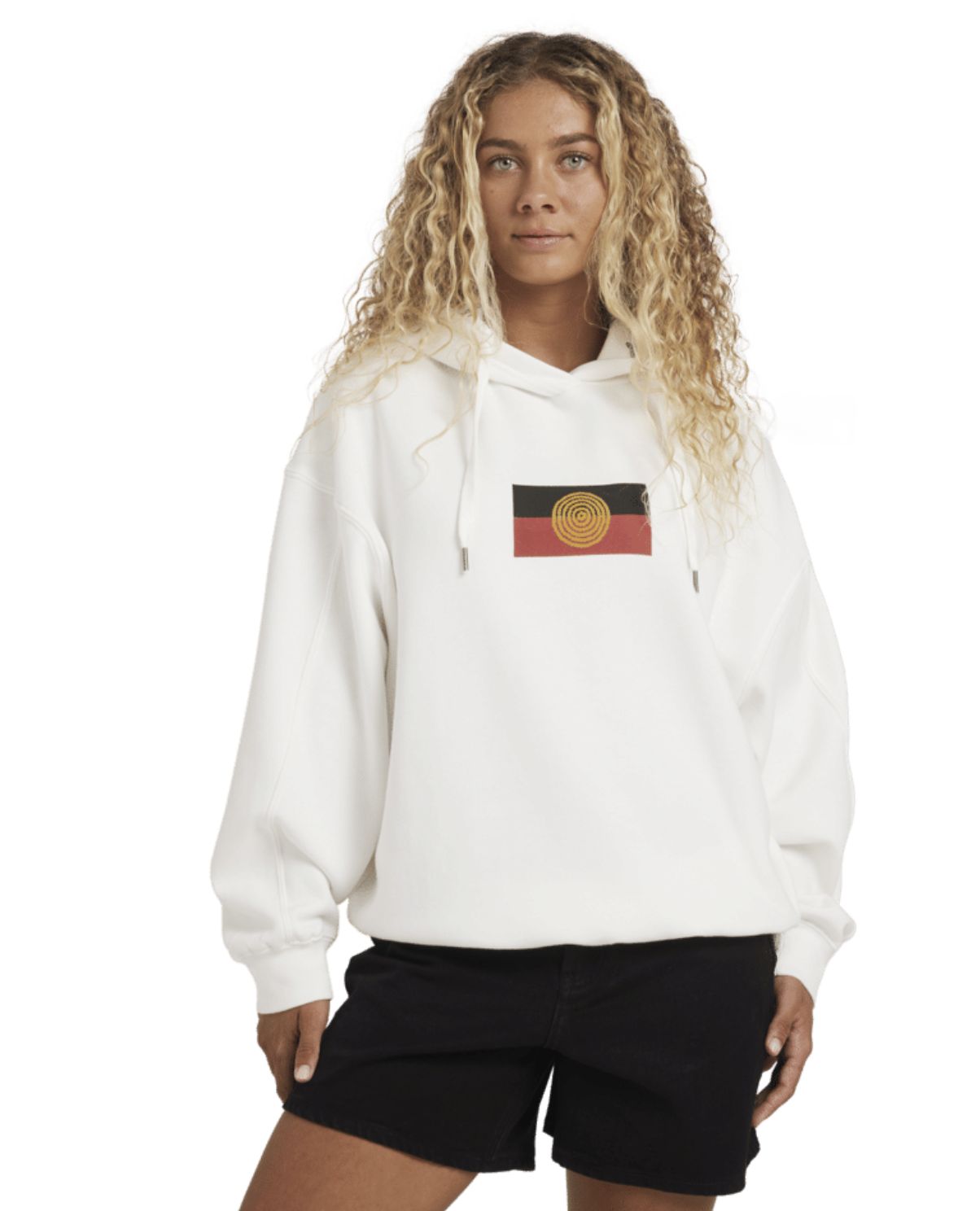 BILLABONG WOMENS OTIS FLAG POP HOOD - SALT CRYSTAL