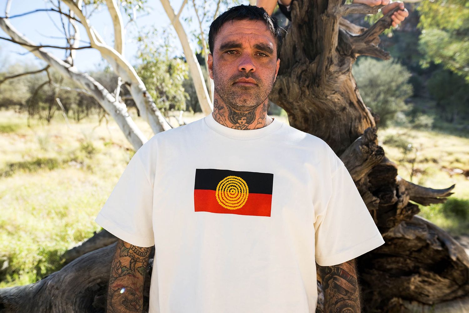 BILLABONG MENS OTIS FLAG SS TEE - OFF WHITE