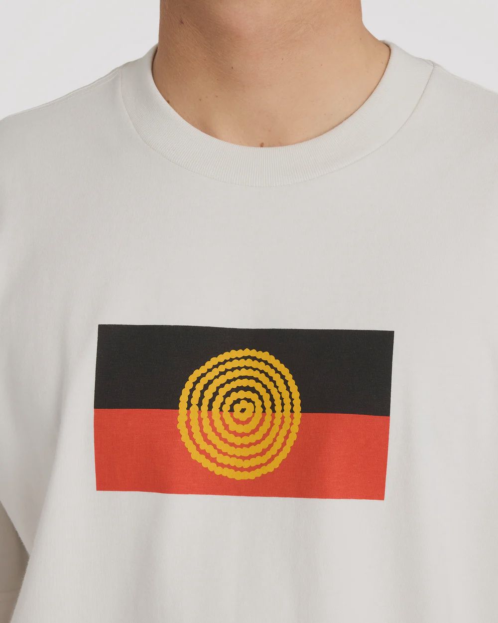 BILLABONG MENS OTIS FLAG SS TEE - OFF WHITE