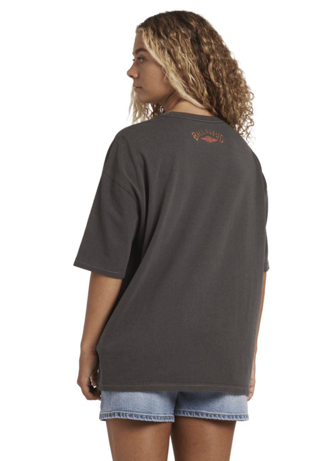 BILLABONG WOMENS OTIS FLAG SS TEE - WASHED BLACK