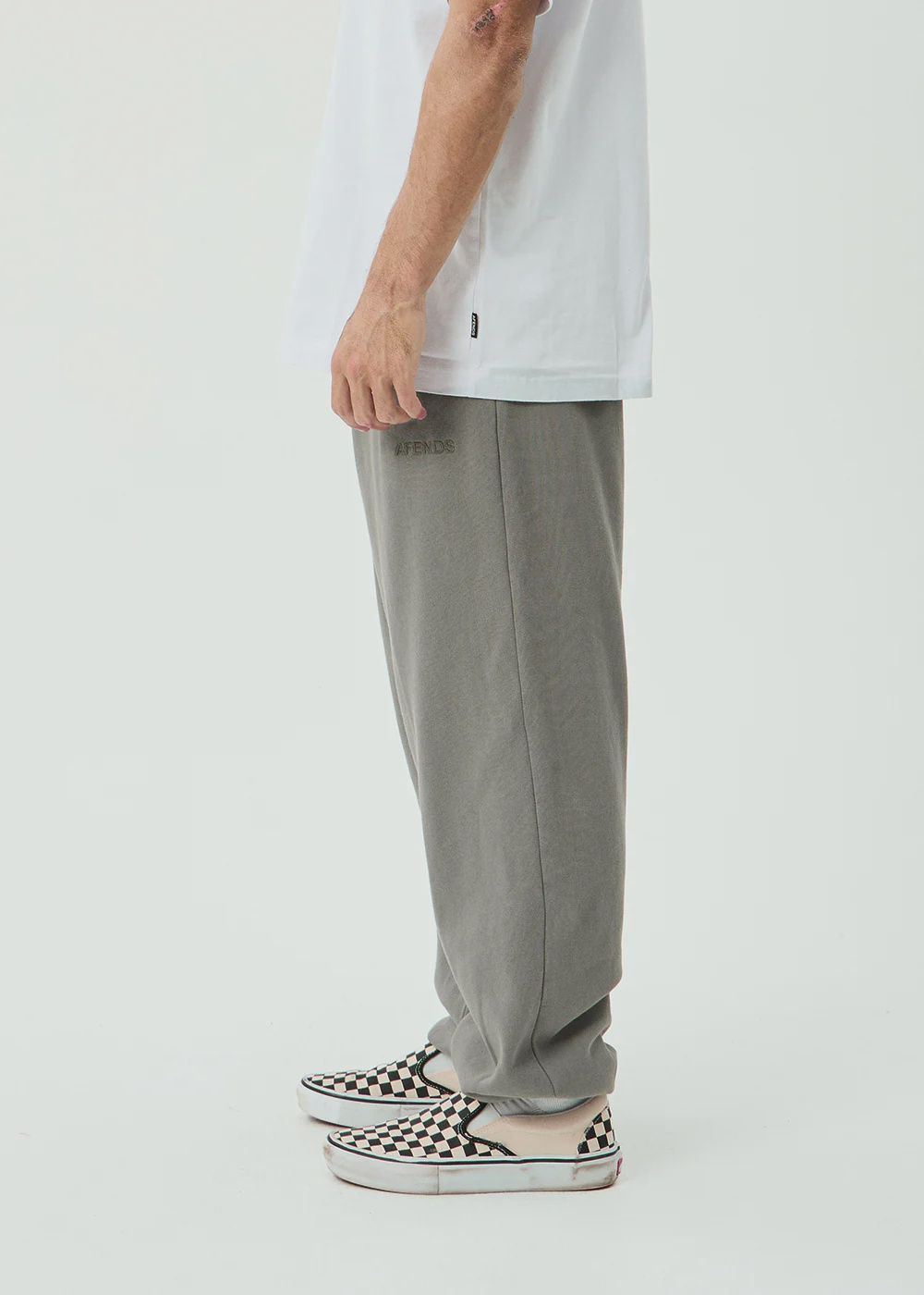 AFENDS MENS GENESIS - TRACK PANT - WASHED SYCAMORE
