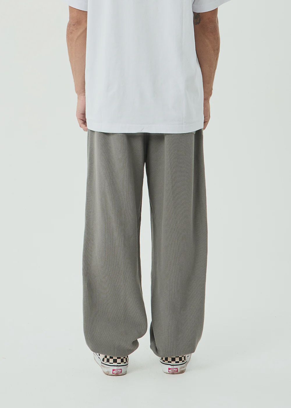 AFENDS MENS GENESIS - TRACK PANT - WASHED SYCAMORE