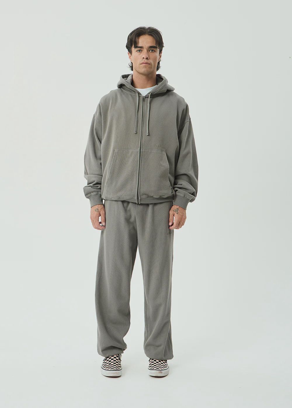 AFENDS MENS GENESIS - TRACK PANT - WASHED SYCAMORE