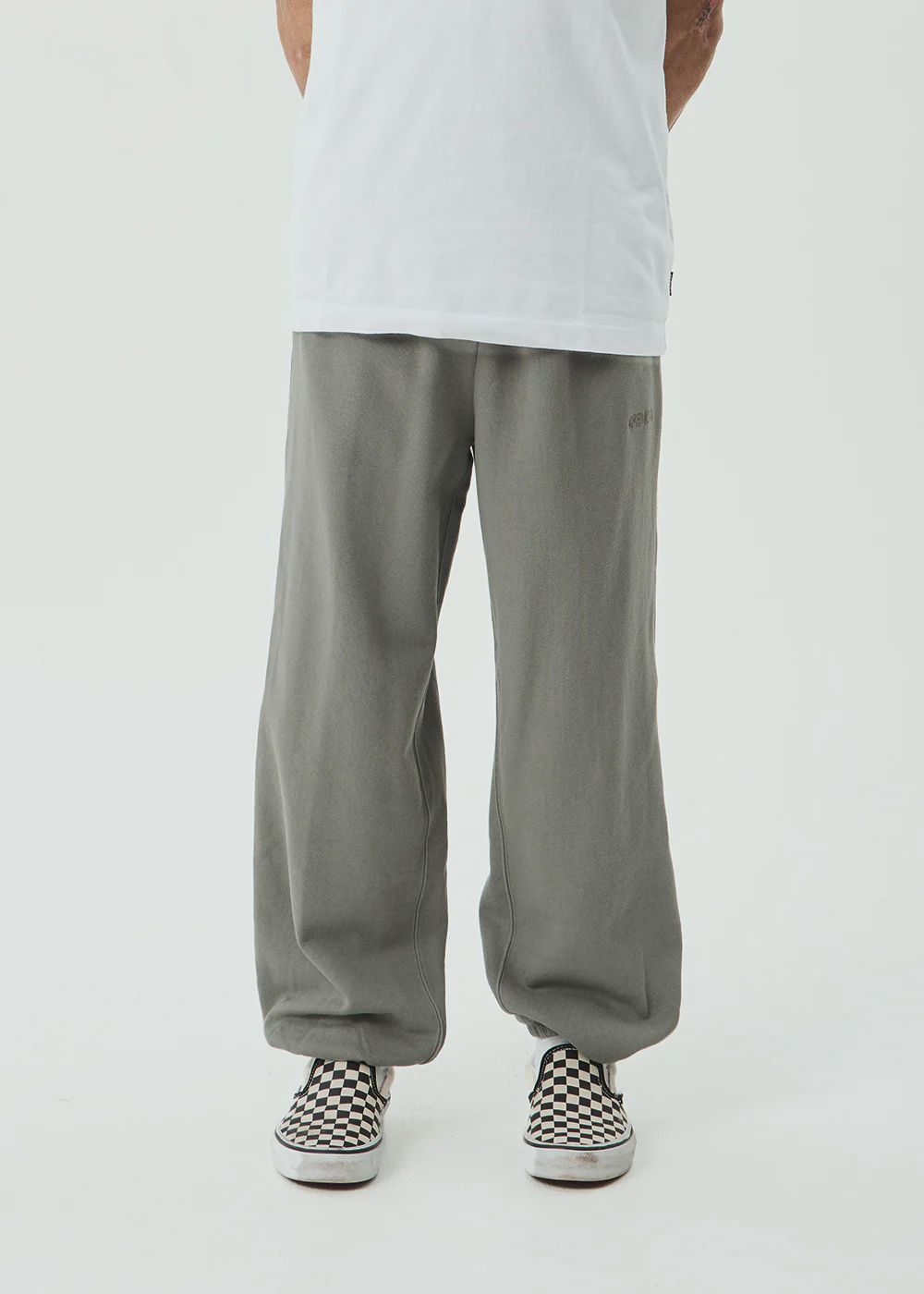 AFENDS MENS GENESIS - TRACK PANT - WASHED SYCAMORE
