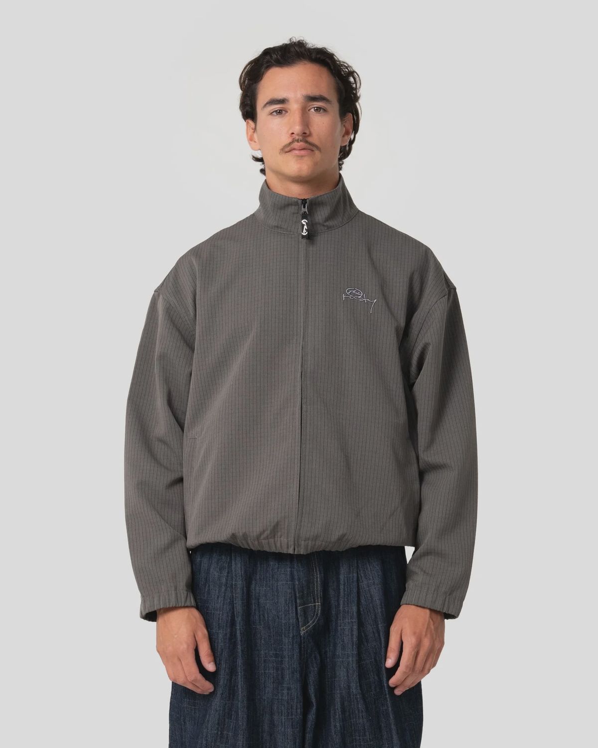 RUSTY MENS KETTER BOMBER JACKET - COAL