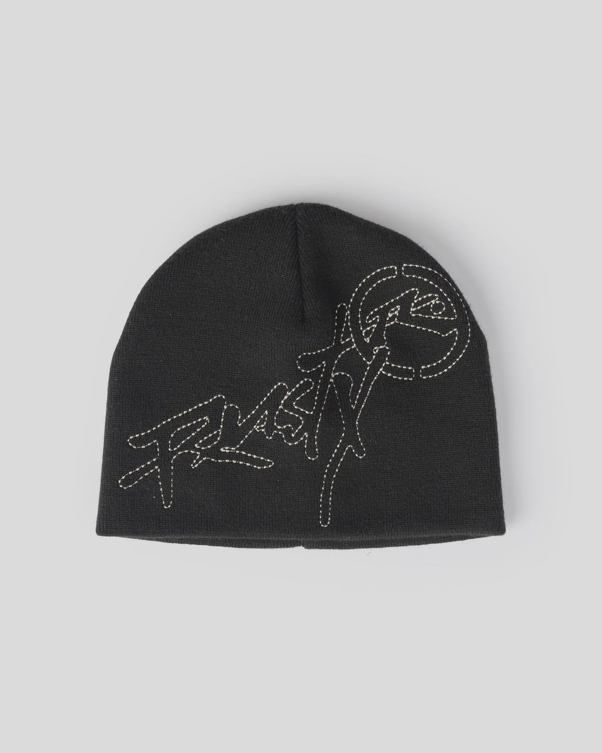 RUSTY MENS HOODUS BEANIE - REFLECTIVE BLACK