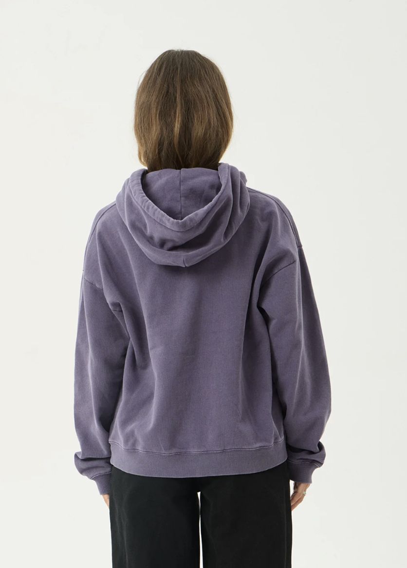 AFENDS WOMENS LOOP STATE - PULL ON HOOD - VINTAGE AUBERGINE