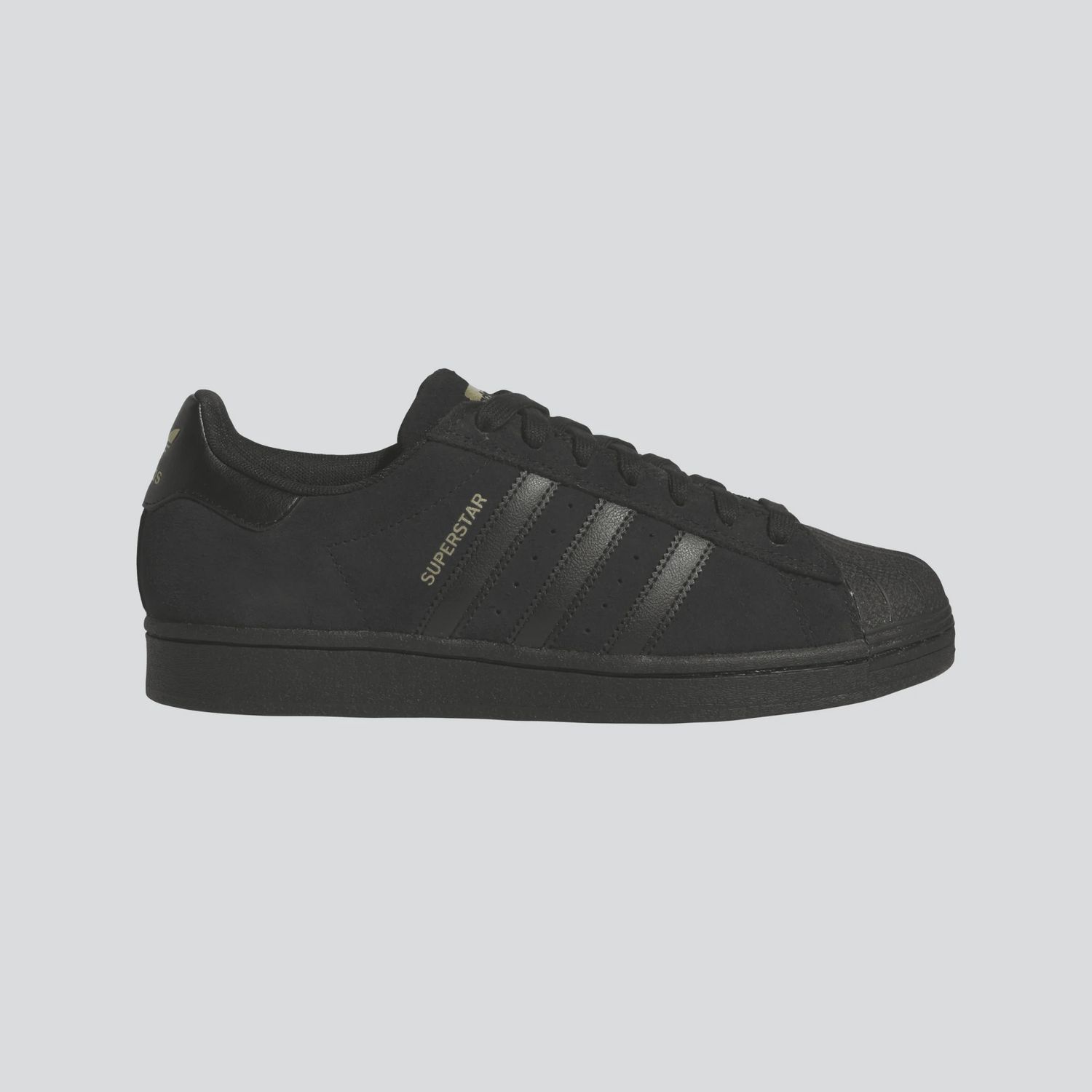 ADIDAS UNISEX SUPERSTAR ADV - BLACK/BLACK/GOLD METALLIC