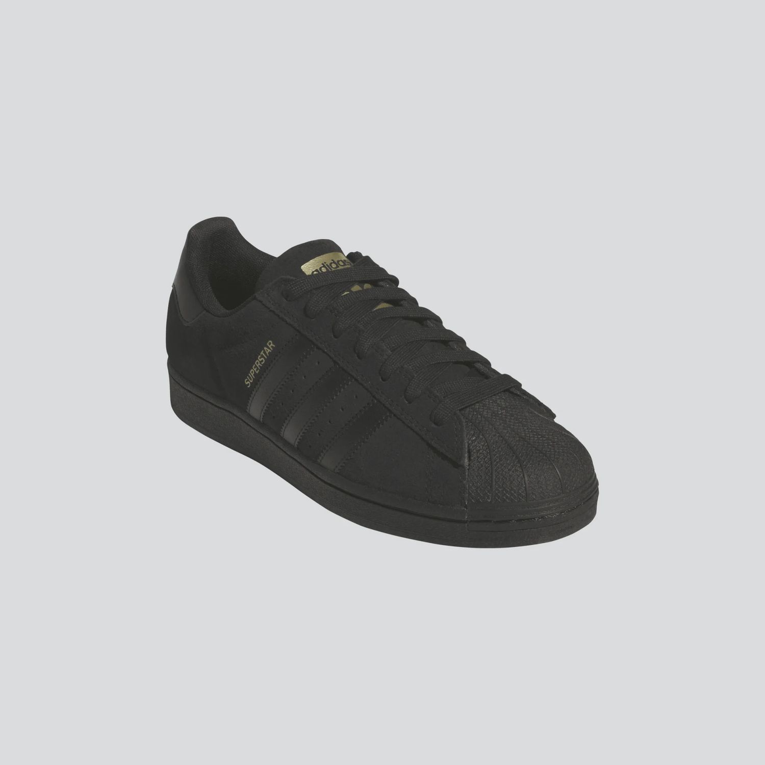 ADIDAS UNISEX SUPERSTAR ADV - BLACK/BLACK/GOLD METALLIC