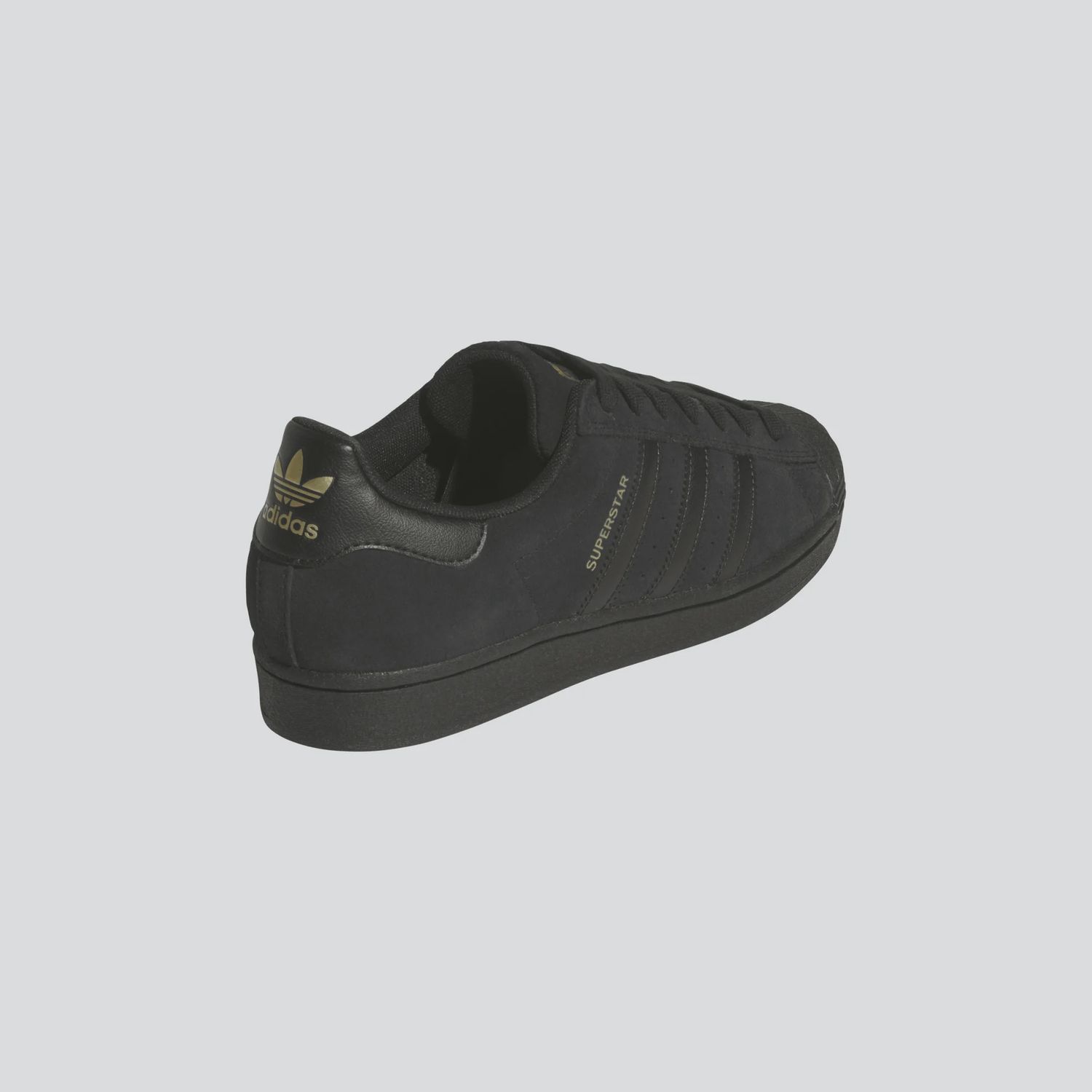 ADIDAS UNISEX SUPERSTAR ADV - BLACK/BLACK/GOLD METALLIC