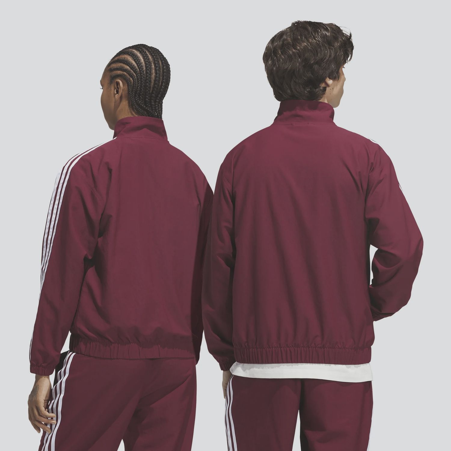 ADIDAS UNISEX SUPERFIRE TRACK JACKET - SHADOW RED/WHITE
