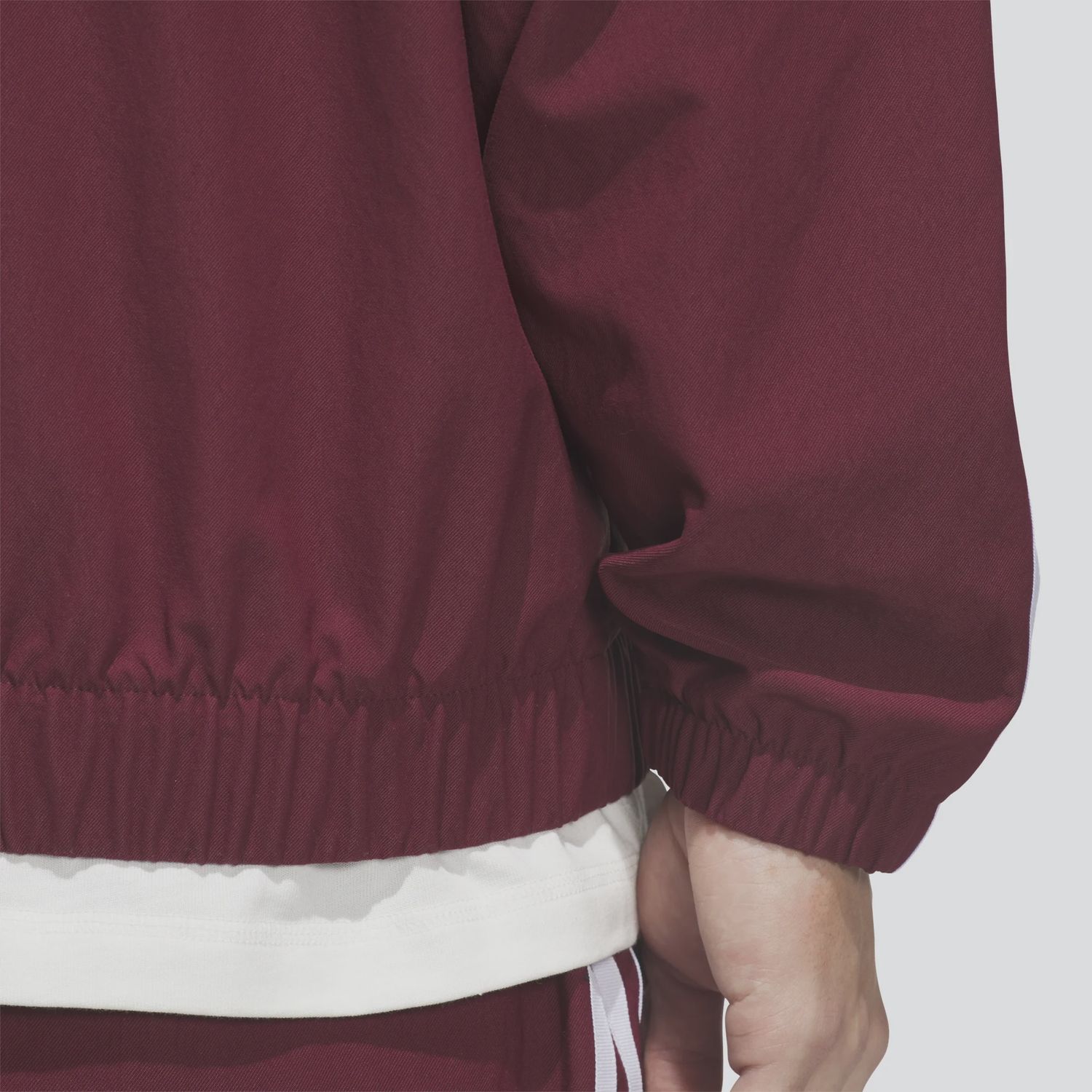 ADIDAS UNISEX SUPERFIRE TRACK JACKET - SHADOW RED/WHITE