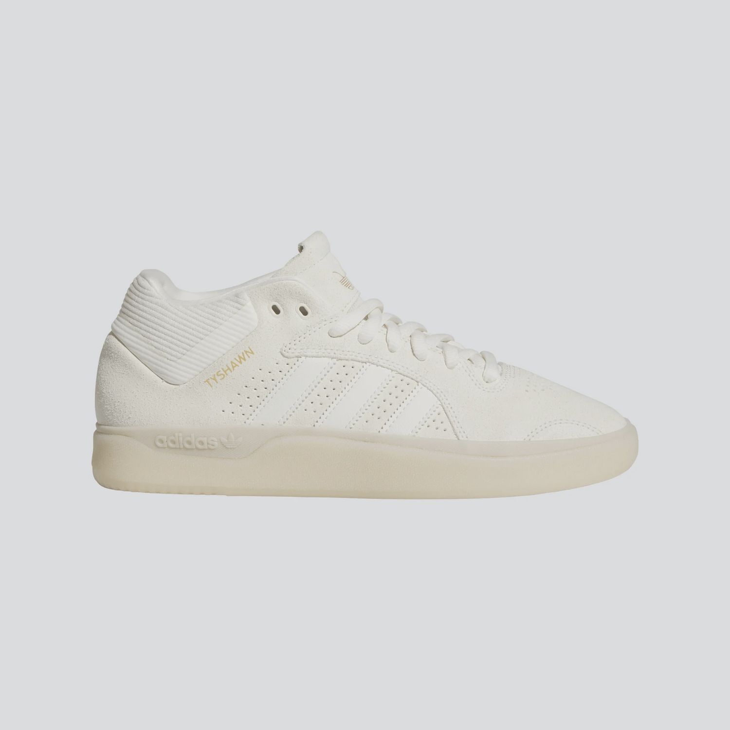 ADIDAS MENS TYSHAWN - OFF WHITE/OFF WHITE/GOLD METALLIC