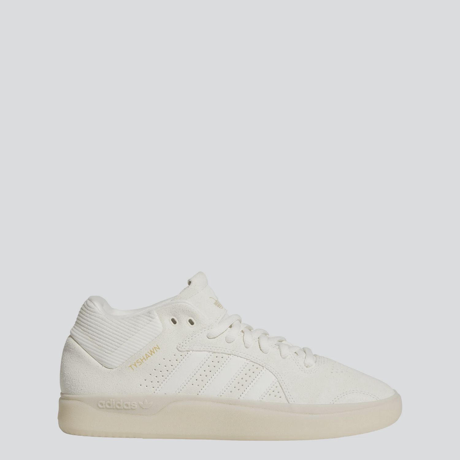 ADIDAS MENS TYSHAWN - OFF WHITE/OFF WHITE/GOLD METALLIC