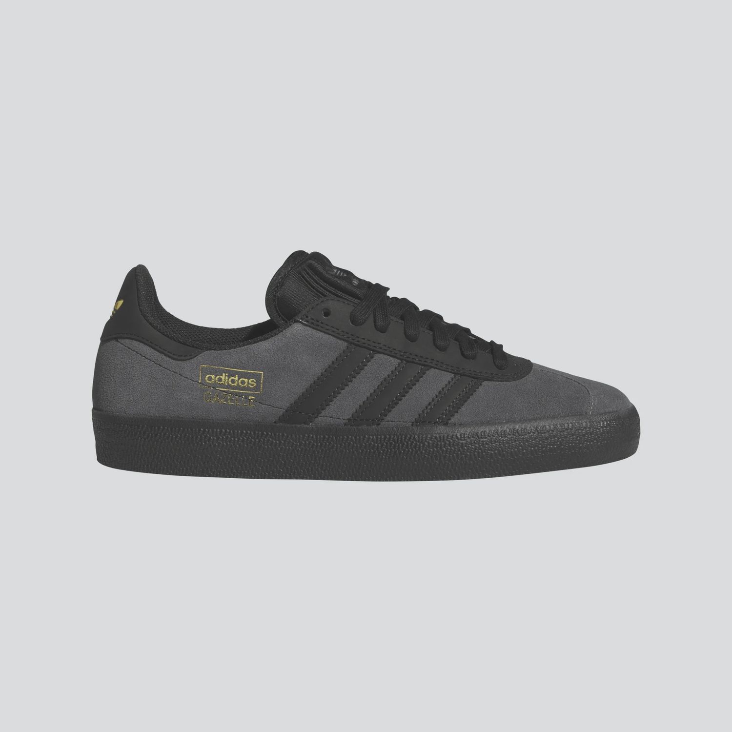 ADIDAS UNISEX GAZELLE ADV - GREY SIX/BLACK/GOLD METALLIC