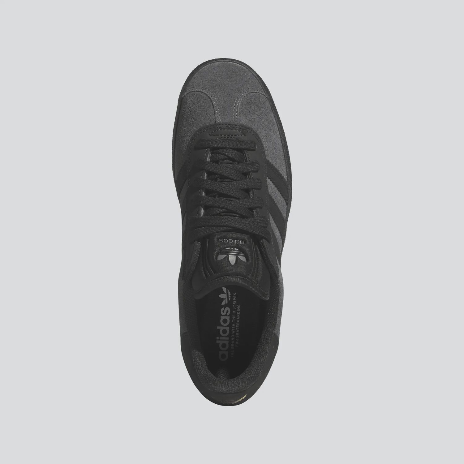 ADIDAS UNISEX GAZELLE ADV - GREY SIX/BLACK/GOLD METALLIC