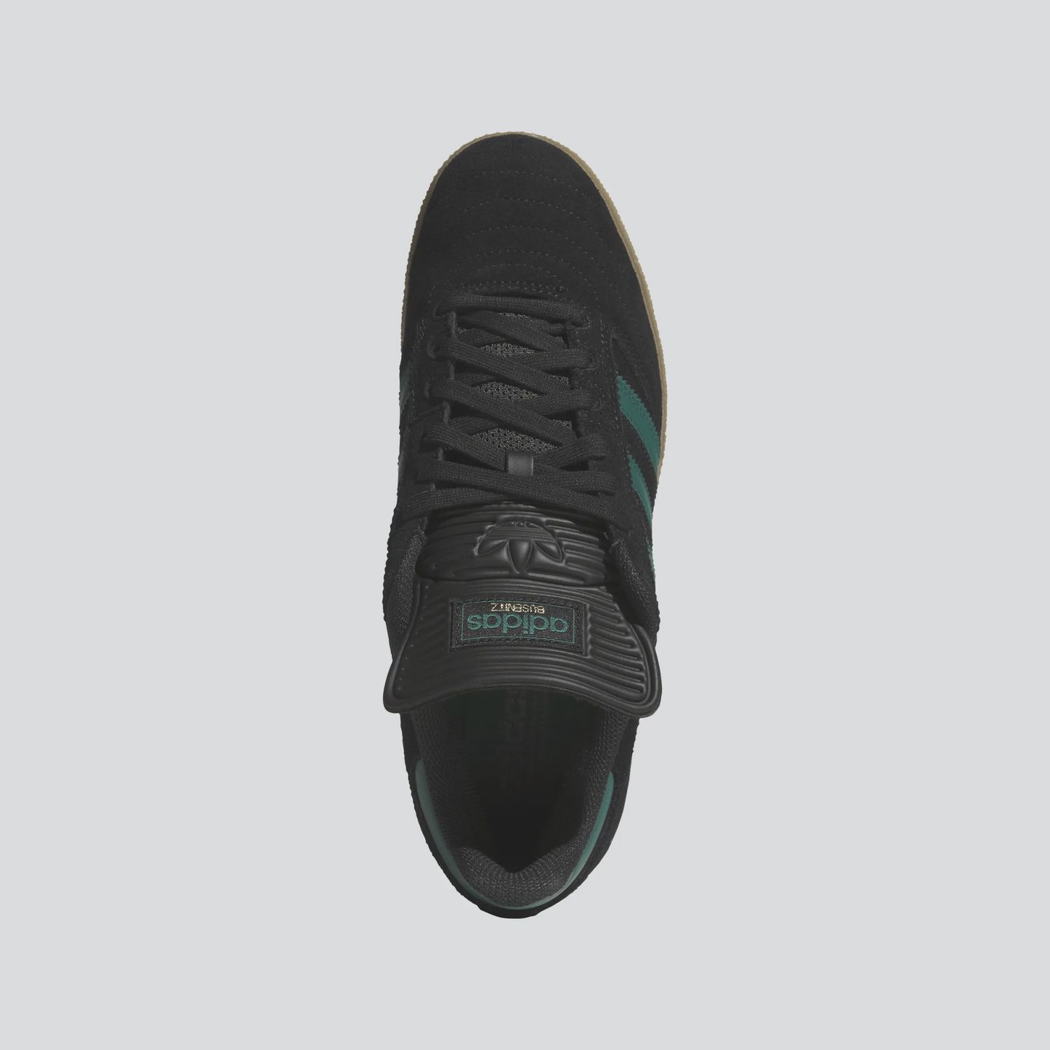ADIDAS MENS BUSENITZ - BLACK/COLLEGIATE GREEN/GUM4