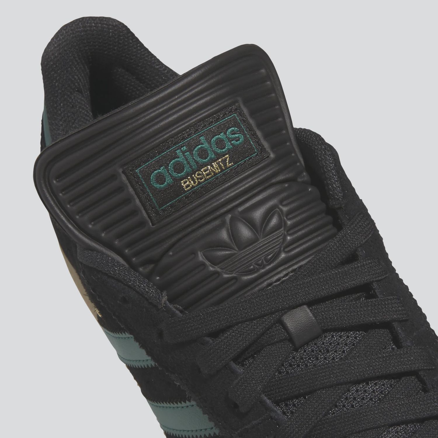 ADIDAS MENS BUSENITZ - BLACK/COLLEGIATE GREEN/GUM4