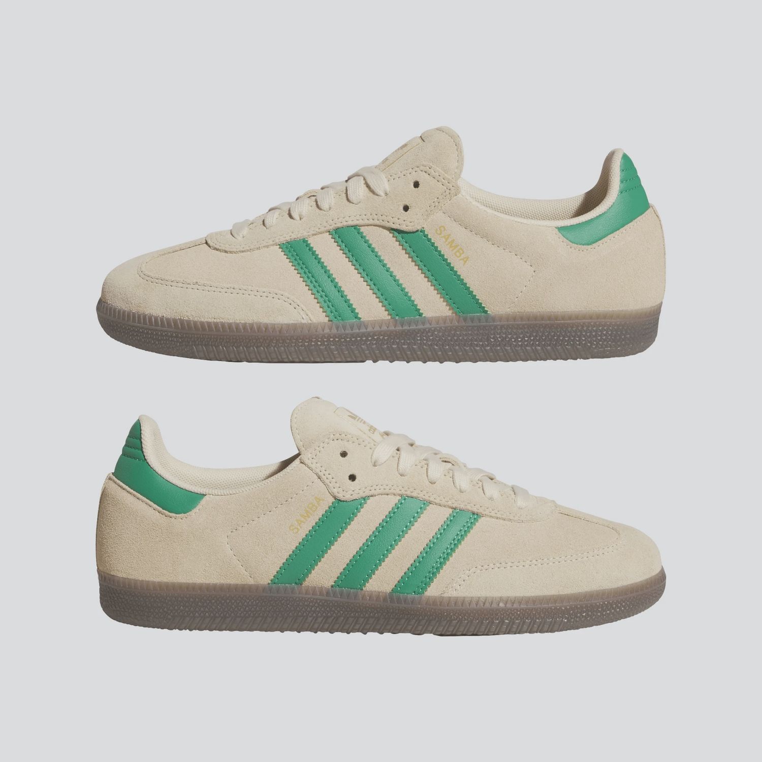 ADIDAS UNISEX SAMBA ADV - SAND STRATA/COURT GREEN/GUM4