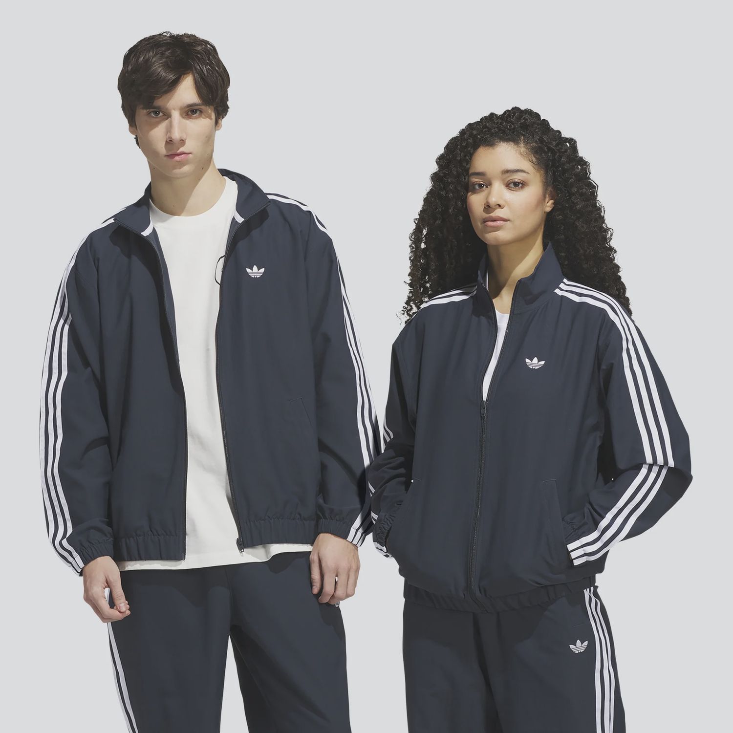 ADIDAS UNISEX SUPERFIRE TRACK JACKET - AURORA INK/WHITE