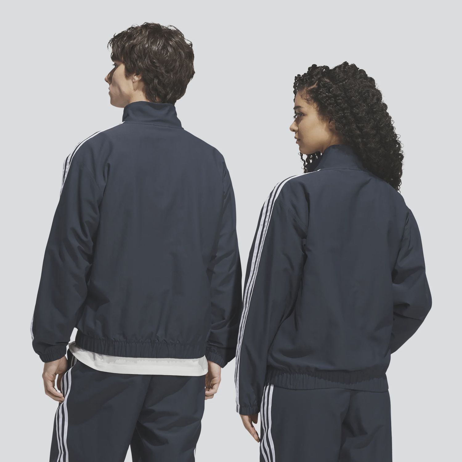 ADIDAS UNISEX SUPERFIRE TRACK JACKET - AURORA INK/WHITE