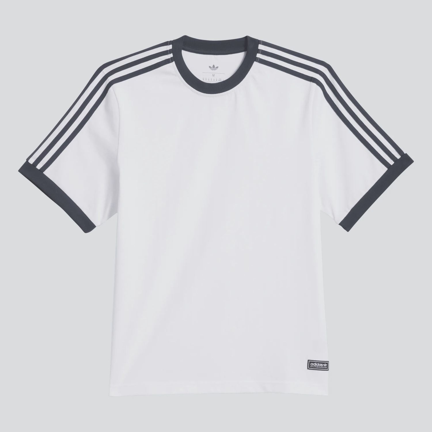 ADIDAS UNISEX FSBS RINGER SS TEE - WHITE/AURINK