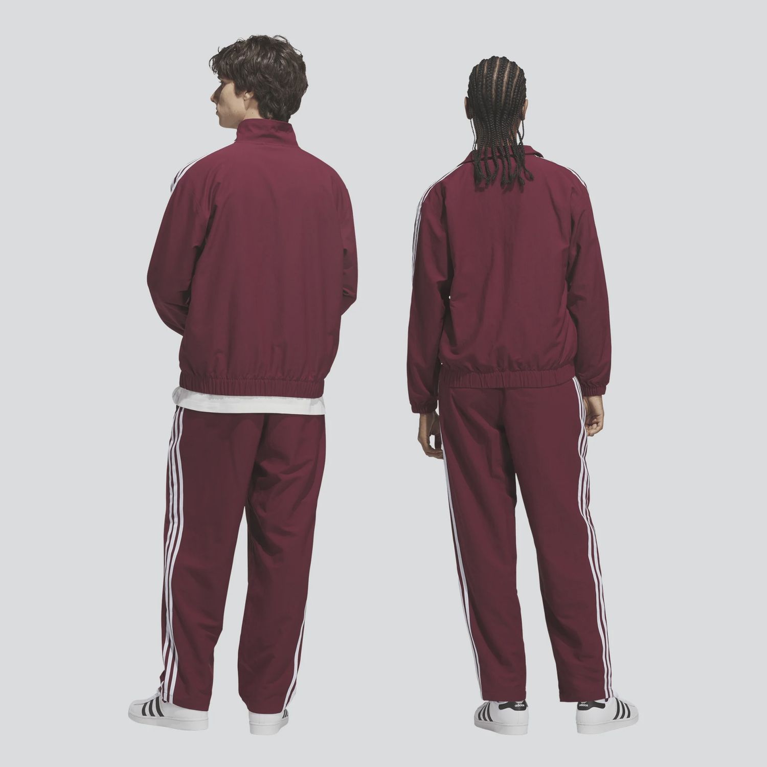 ADIDAS UNISEX SUPERFIRE TRACK PANT - SHADOW RED/WHITE