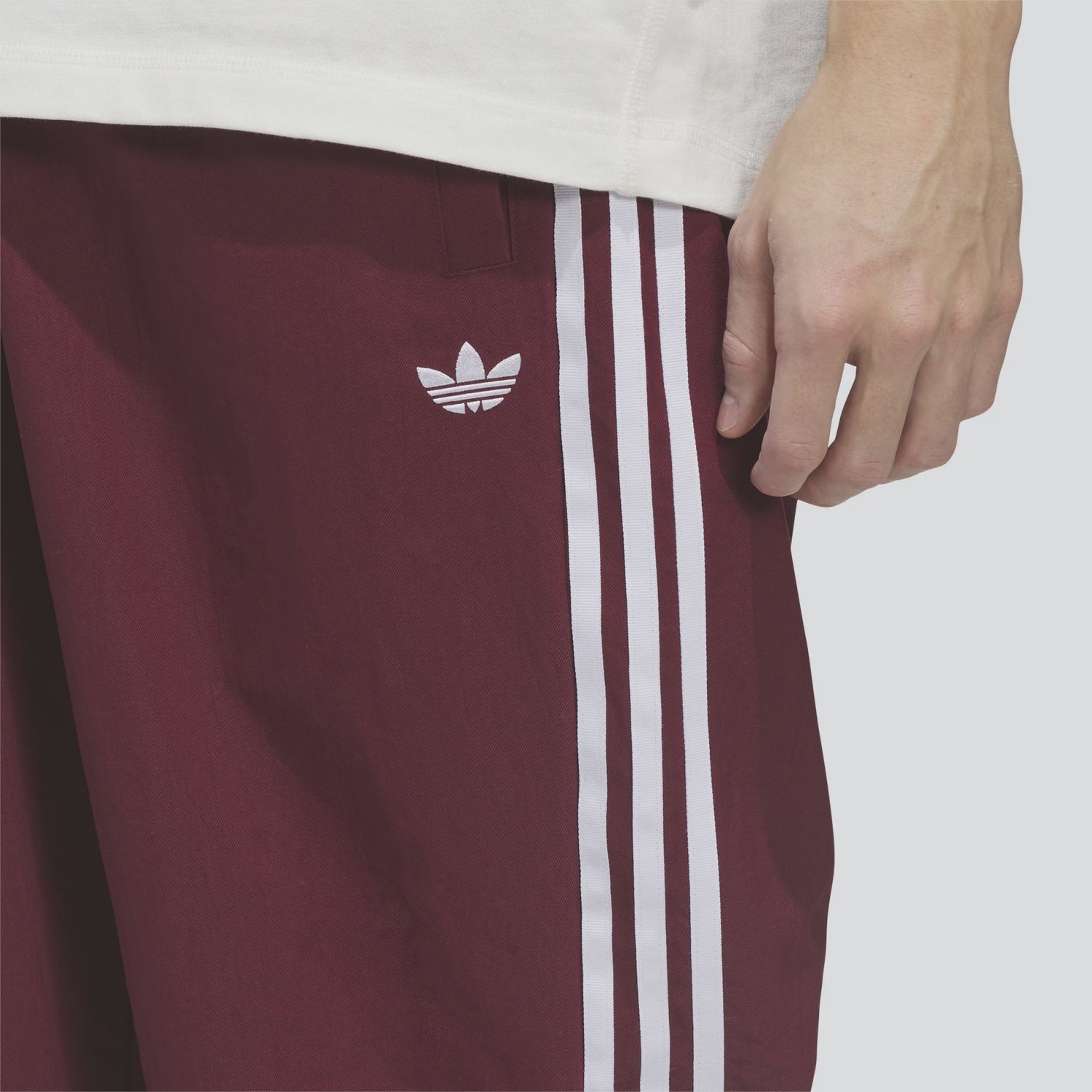 ADIDAS UNISEX SUPERFIRE TRACK PANT - SHADOW RED/WHITE