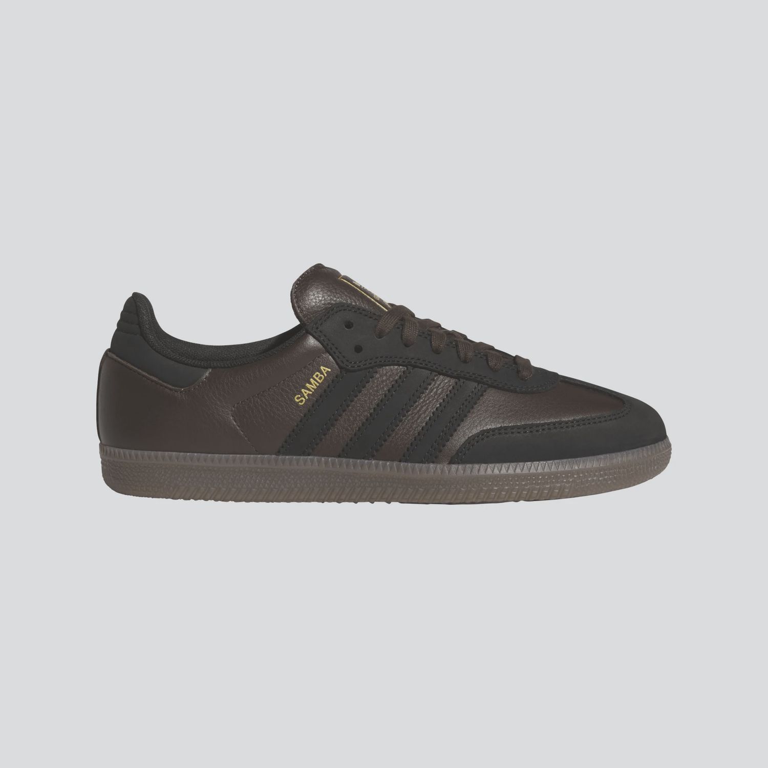ADIDAS UNISEX SAMBA ADV - DARK BROWN/BLACK/GUM5