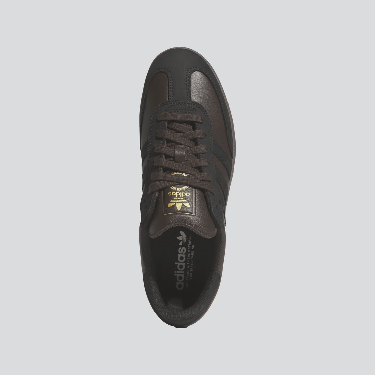 ADIDAS UNISEX SAMBA ADV - DARK BROWN/BLACK/GUM5