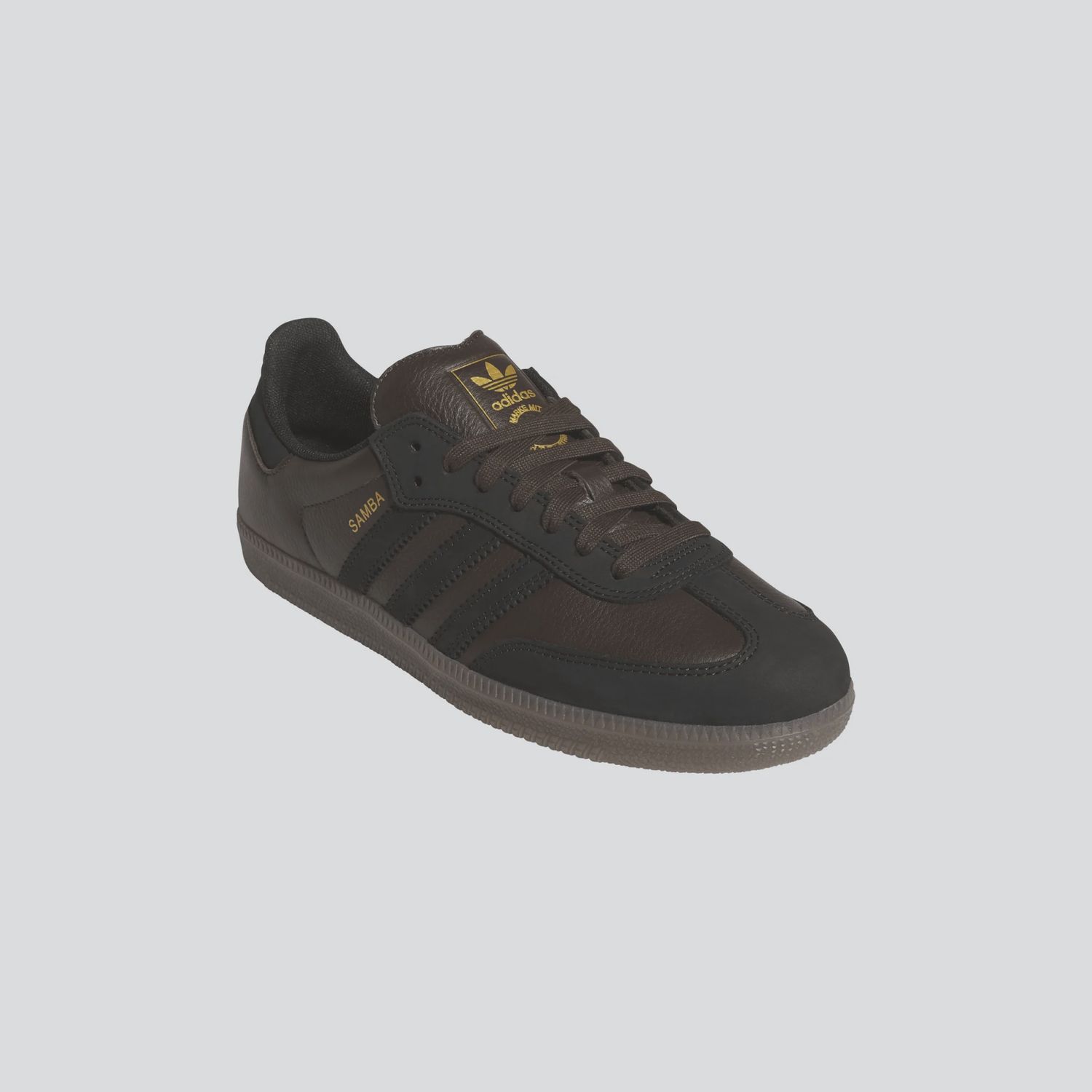 ADIDAS UNISEX SAMBA ADV - DARK BROWN/BLACK/GUM5